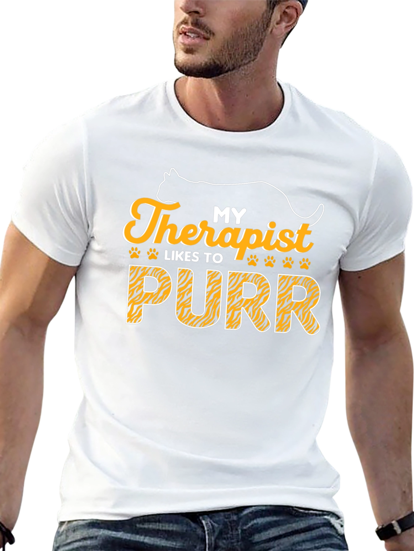 My Therapist Likes to Purr Cat T-Shirt