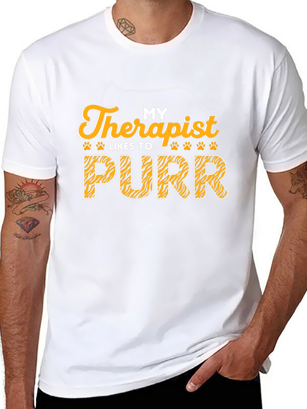 My Therapist Likes to Purr Cat T-Shirt