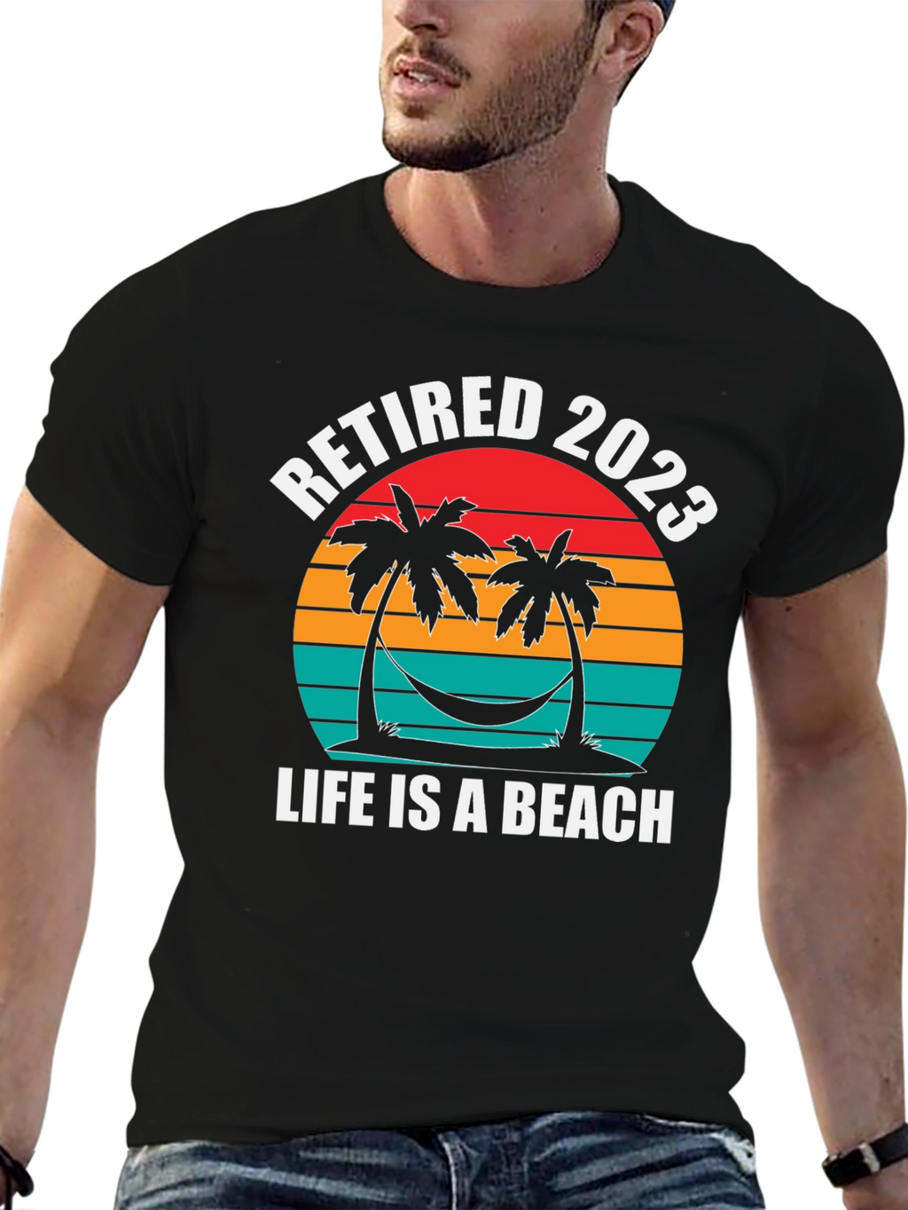 Retired 2023 T-Shirt - Life is a Beach