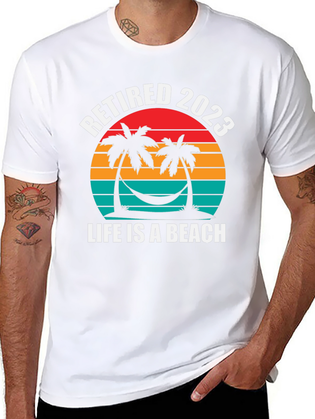 Retired 2023 T-Shirt - Life is a Beach