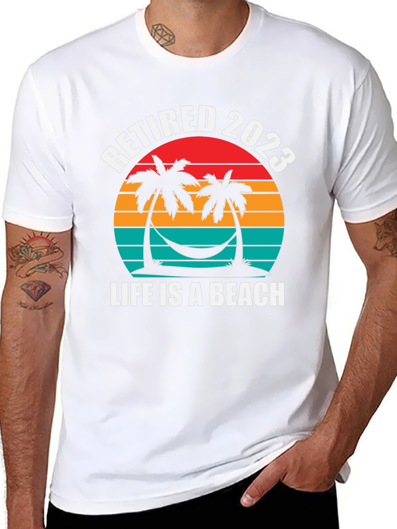 Retired 2023 T-Shirt - Life is a Beach