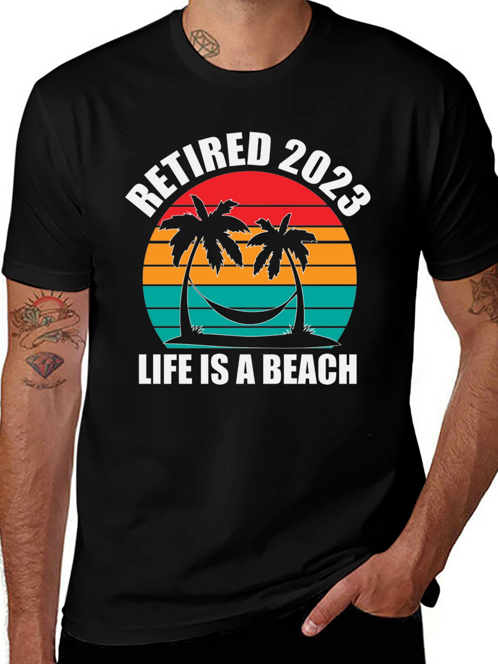 Retired 2023 T-Shirt - Life is a Beach