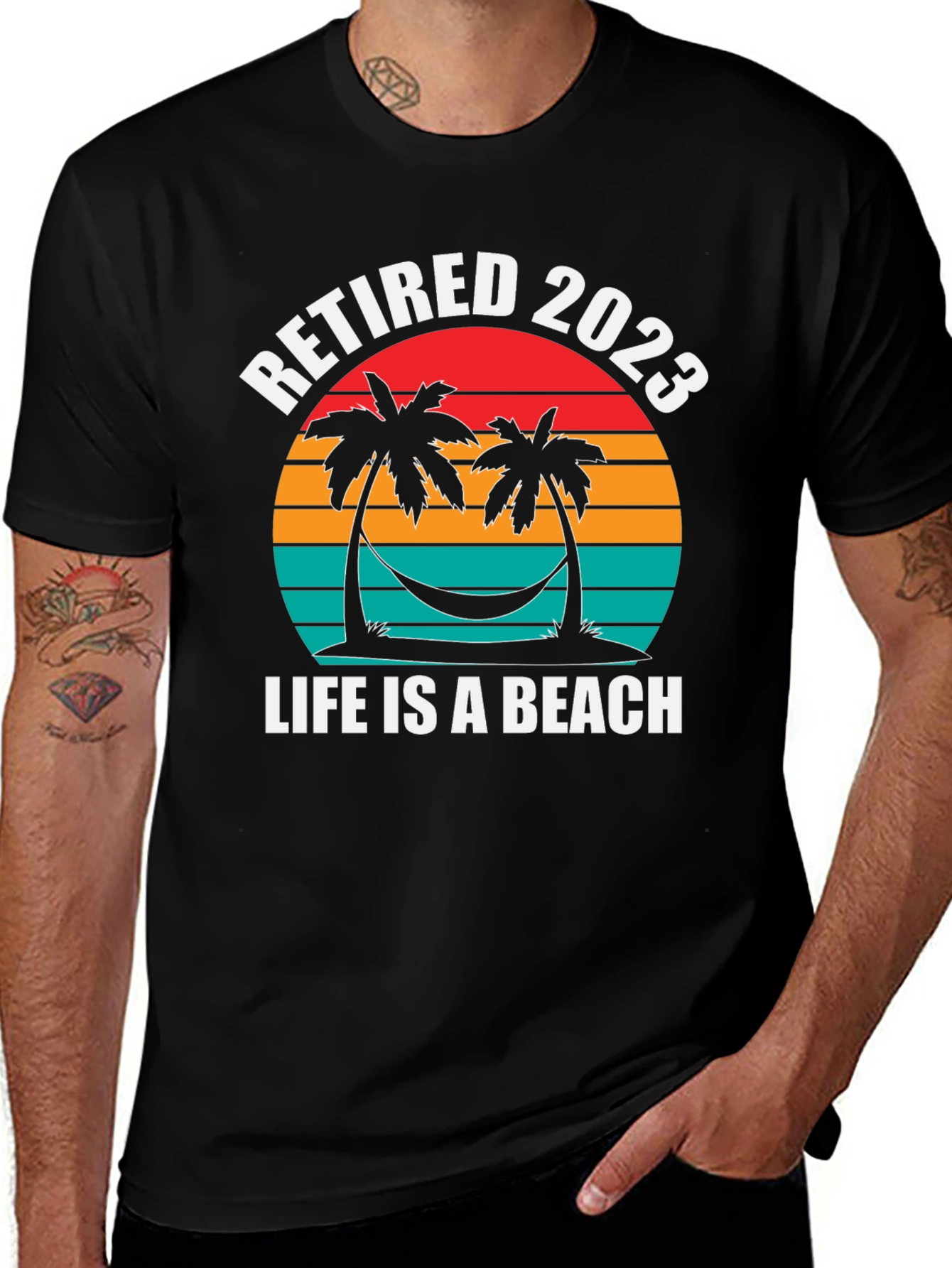 Retired 2023 T-Shirt - Life is a Beach