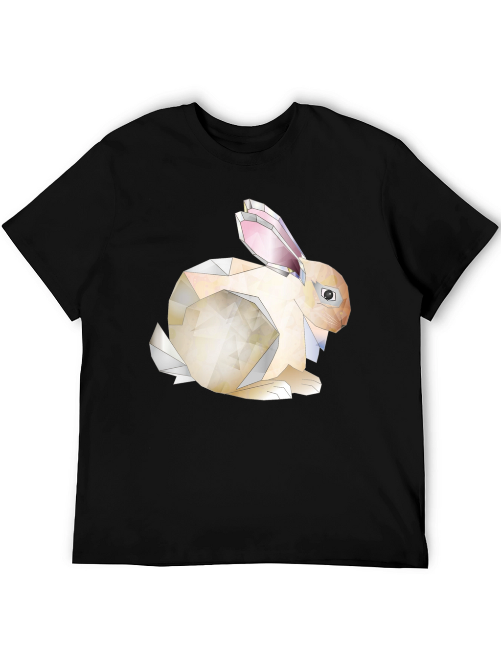 Geometric Bunny Graphic Tee - Unique Style