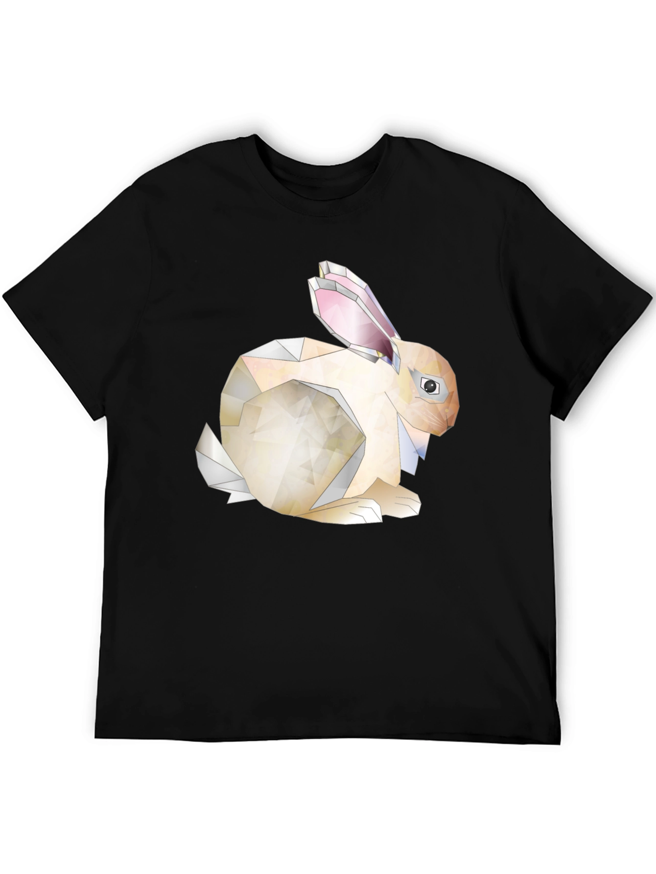 Geometric Bunny Graphic Tee - Unique Style