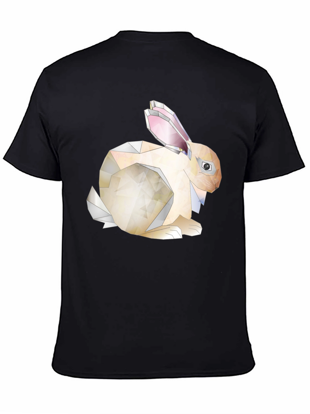 Geometric Bunny Graphic Tee - Unique Style