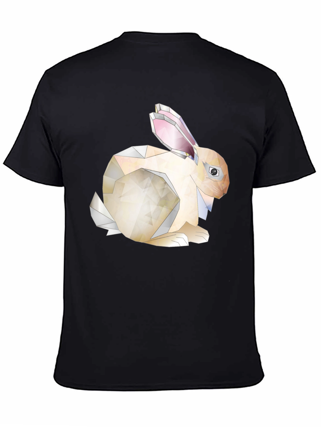 Geometric Bunny Graphic Tee - Unique Style