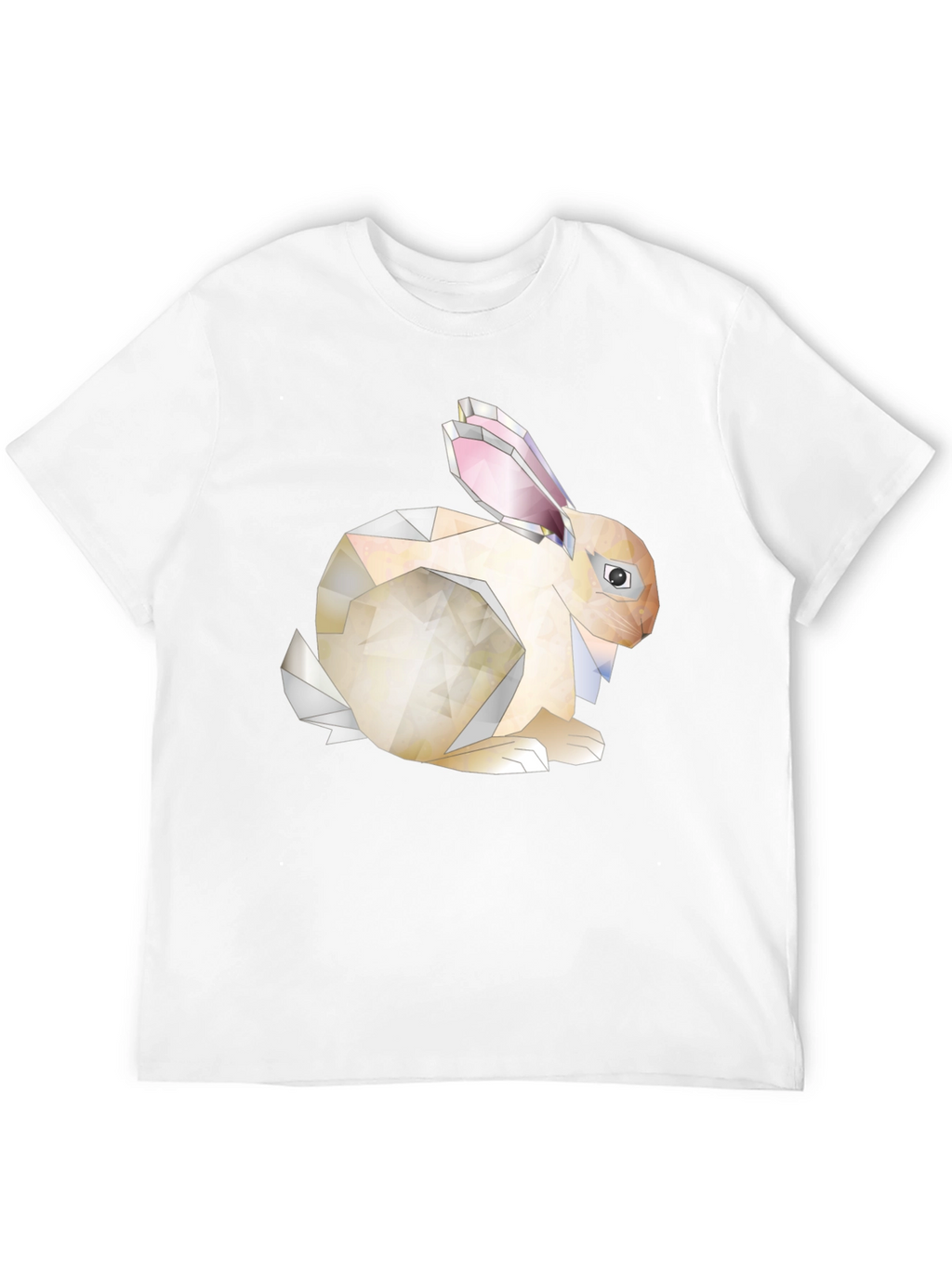 Geometric Bunny Graphic Tee - Unique Style
