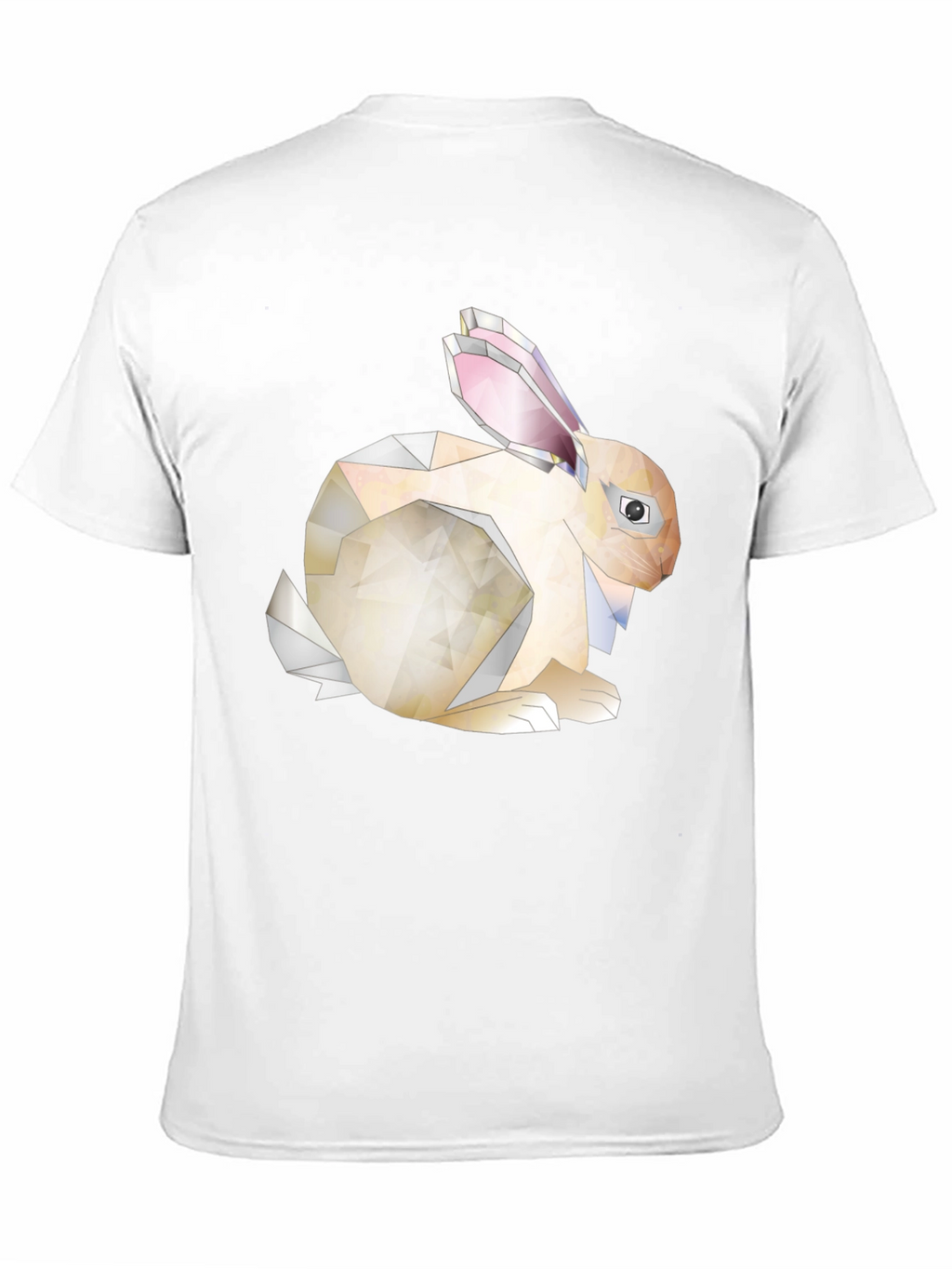 Geometric Bunny Graphic Tee - Unique Style