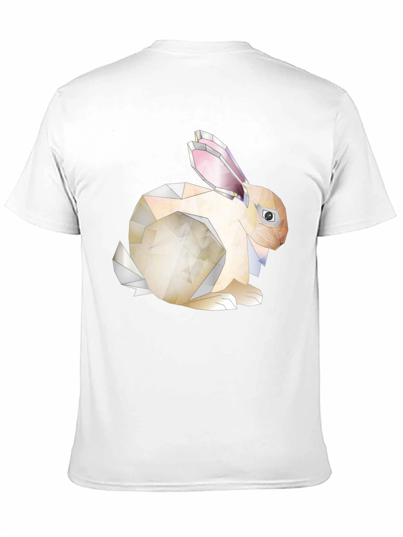 Geometric Bunny Graphic Tee - Unique Style