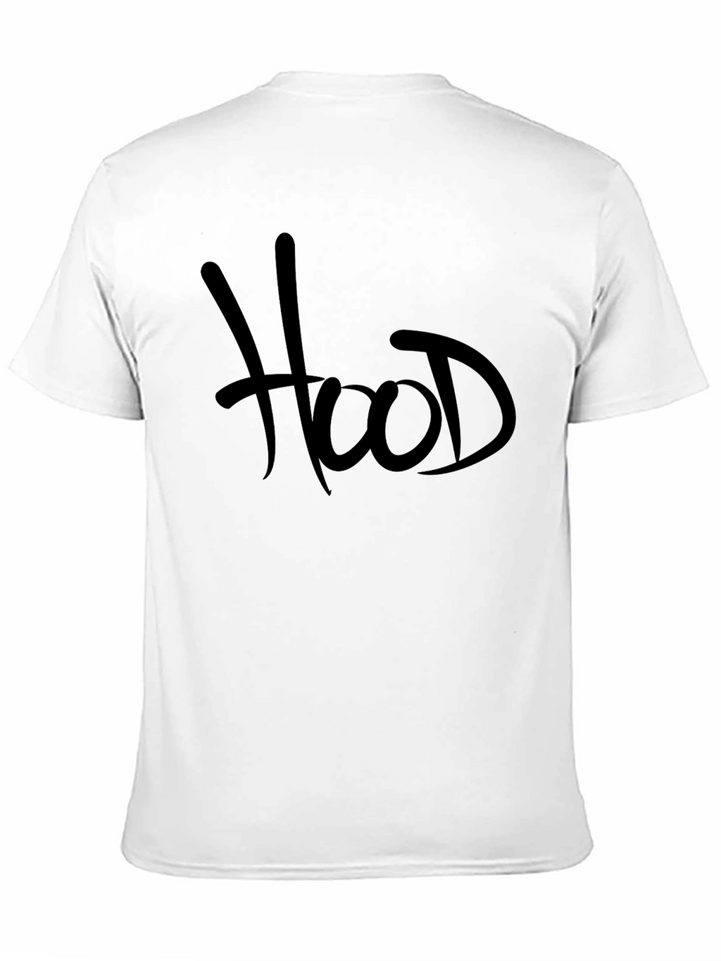 Hood Graphic Tee - Black Casual T-Shirt