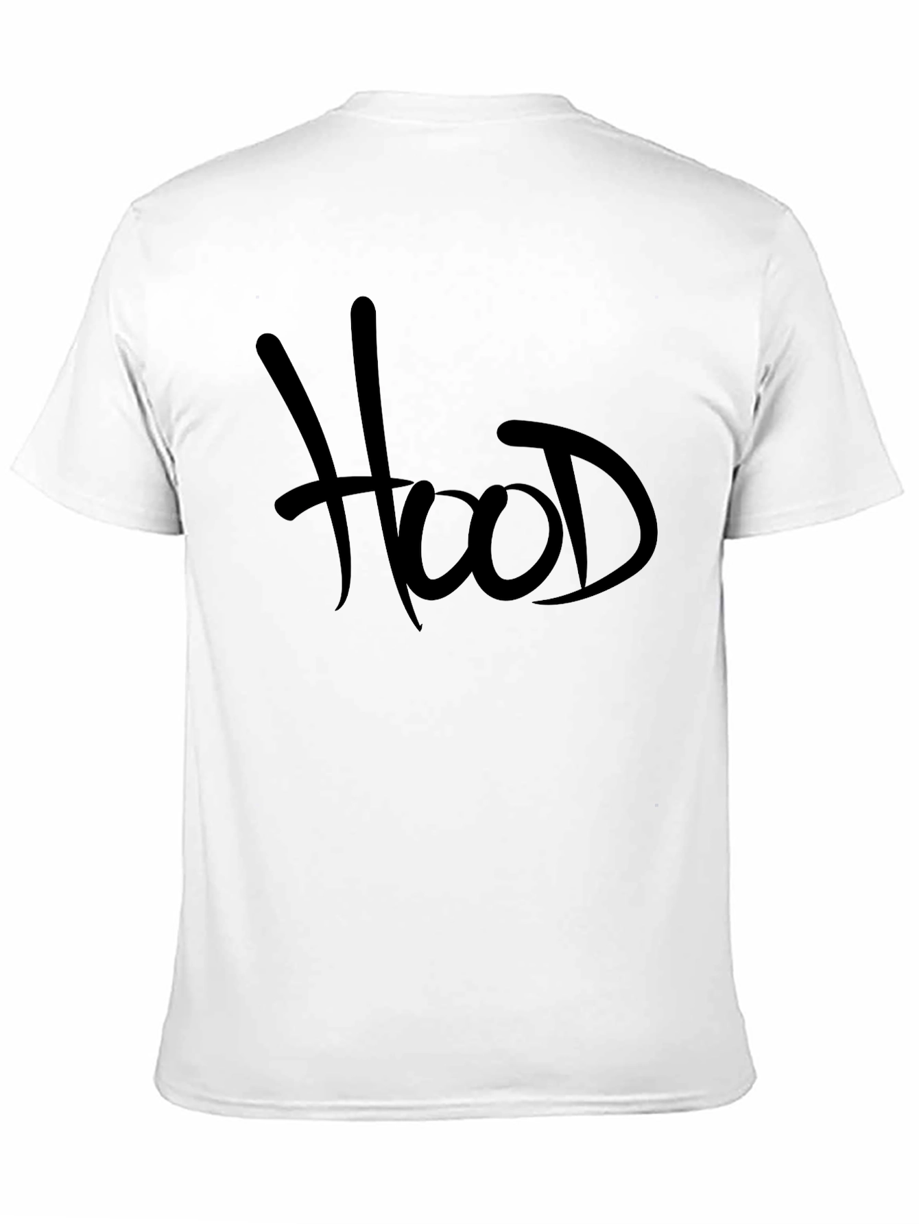 Hood Graphic Tee - Black Casual T-Shirt