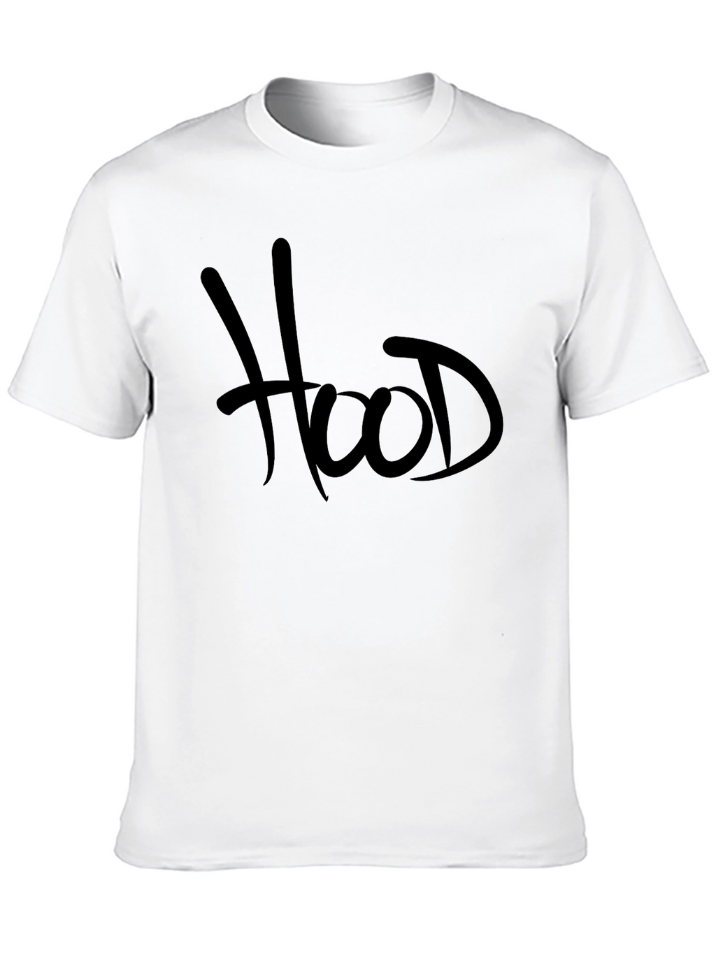 Hood Graphic Tee - Black Casual T-Shirt