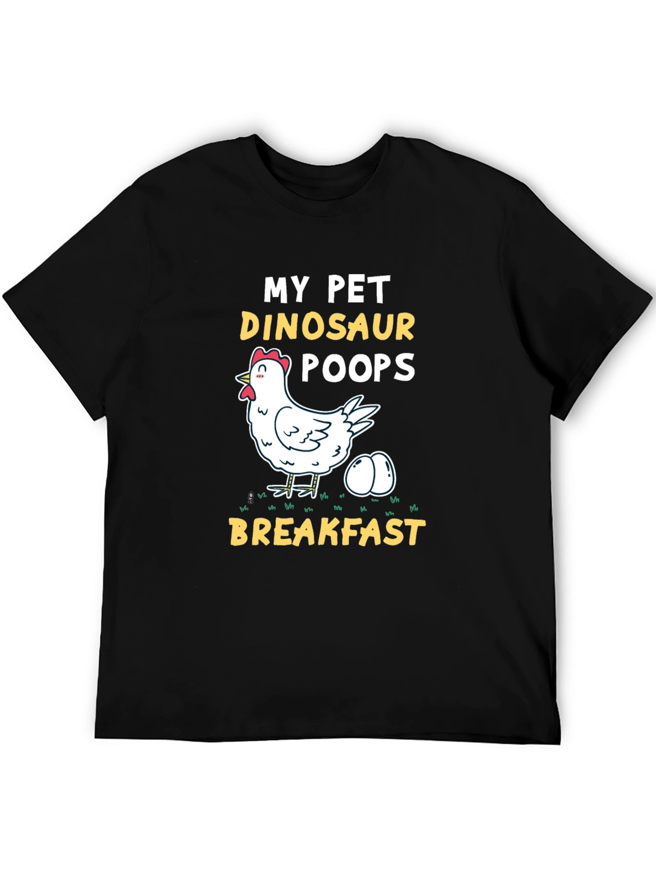 My Pet Dinosaur Chicken T-Shirt - Novelty Breakfast Tee