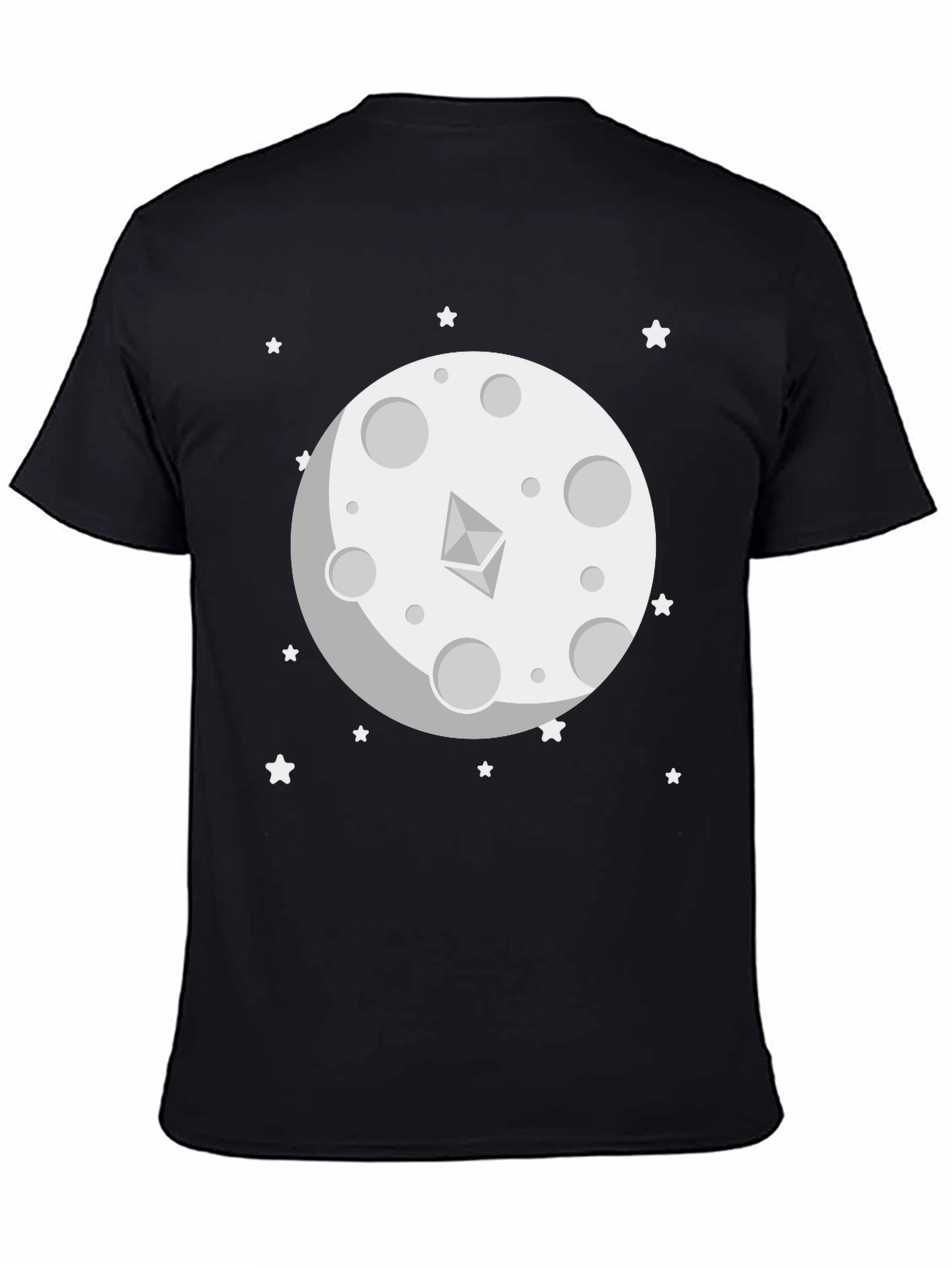 Ethereum Moon Graphic T-Shirt - Crypto Fashion