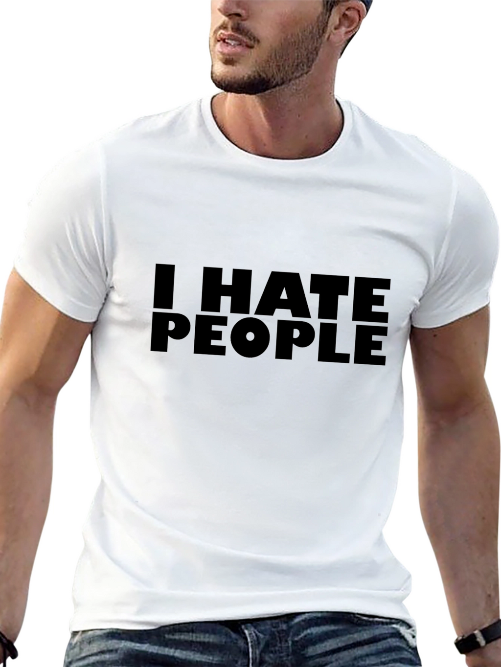I HATE PEOPLE Graphic T-Shirt - Bold Statement Tee