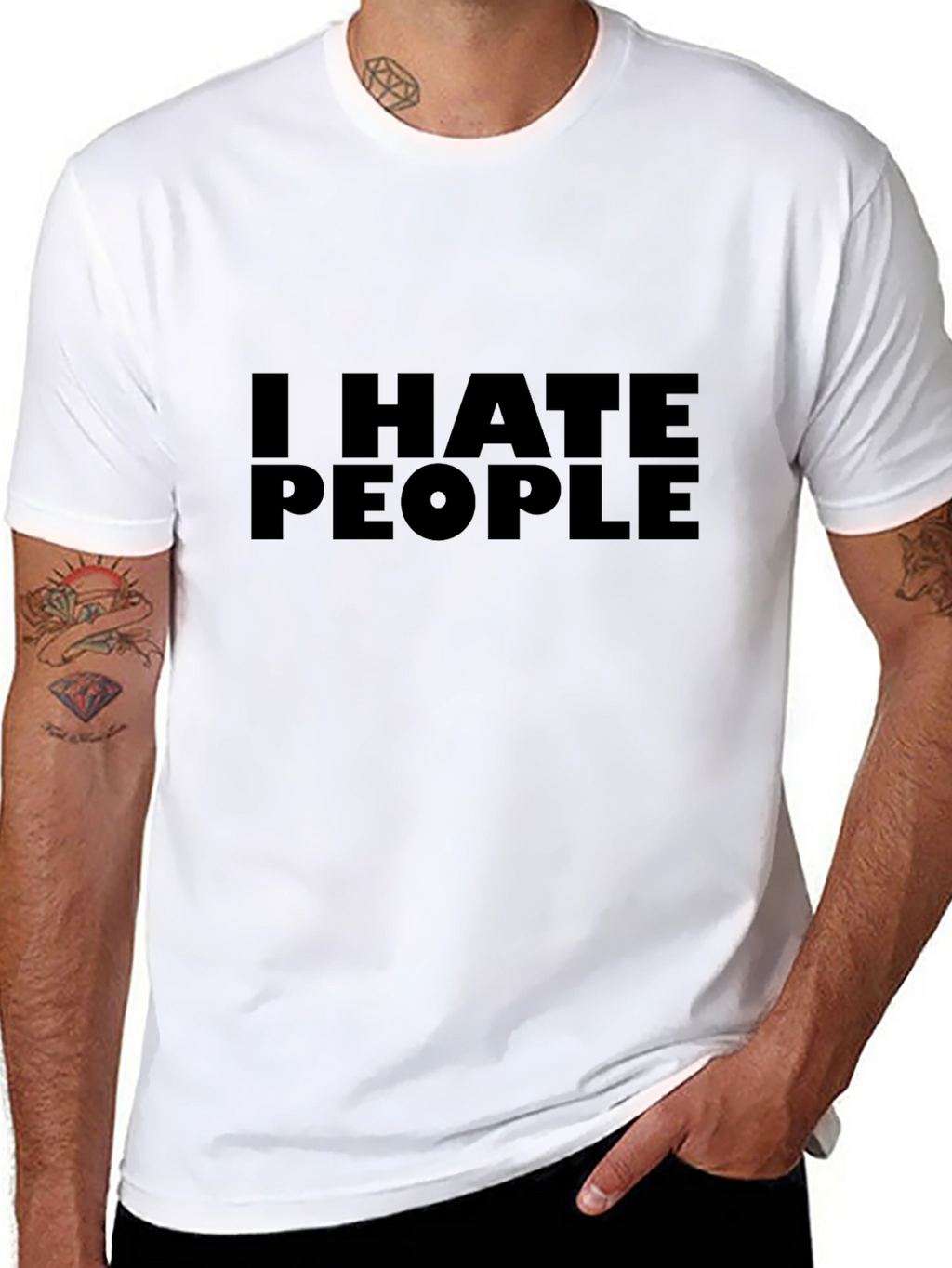 I HATE PEOPLE Graphic T-Shirt - Bold Statement Tee