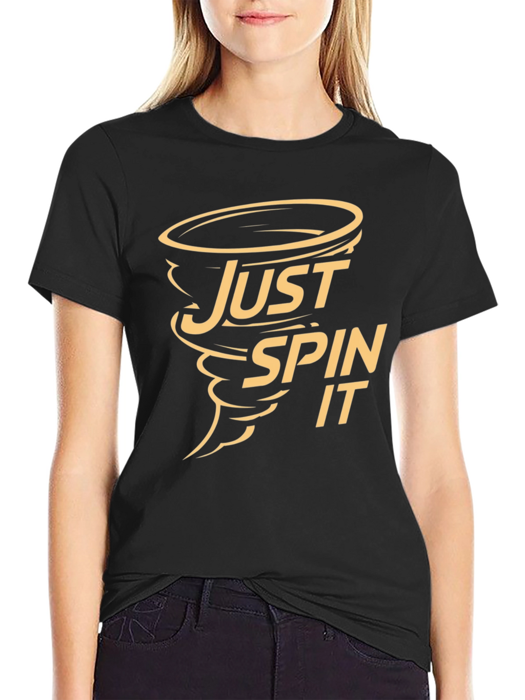 Just Spin It - Novelty Graphic T-Shirt