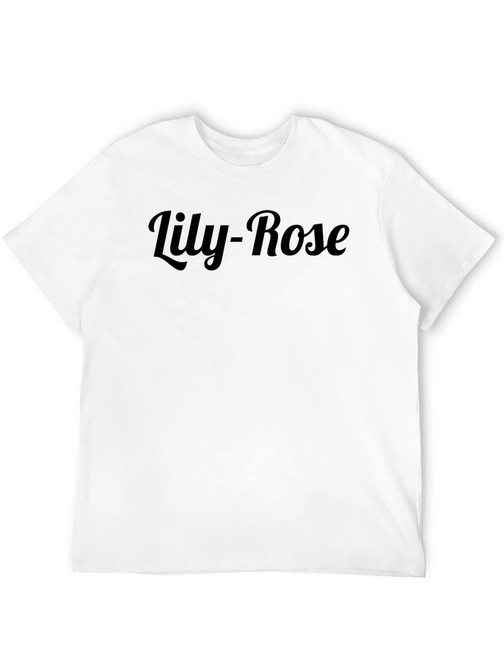 Lily-Rose Black Graphic Tee - Stylish Unisex T-Shirt