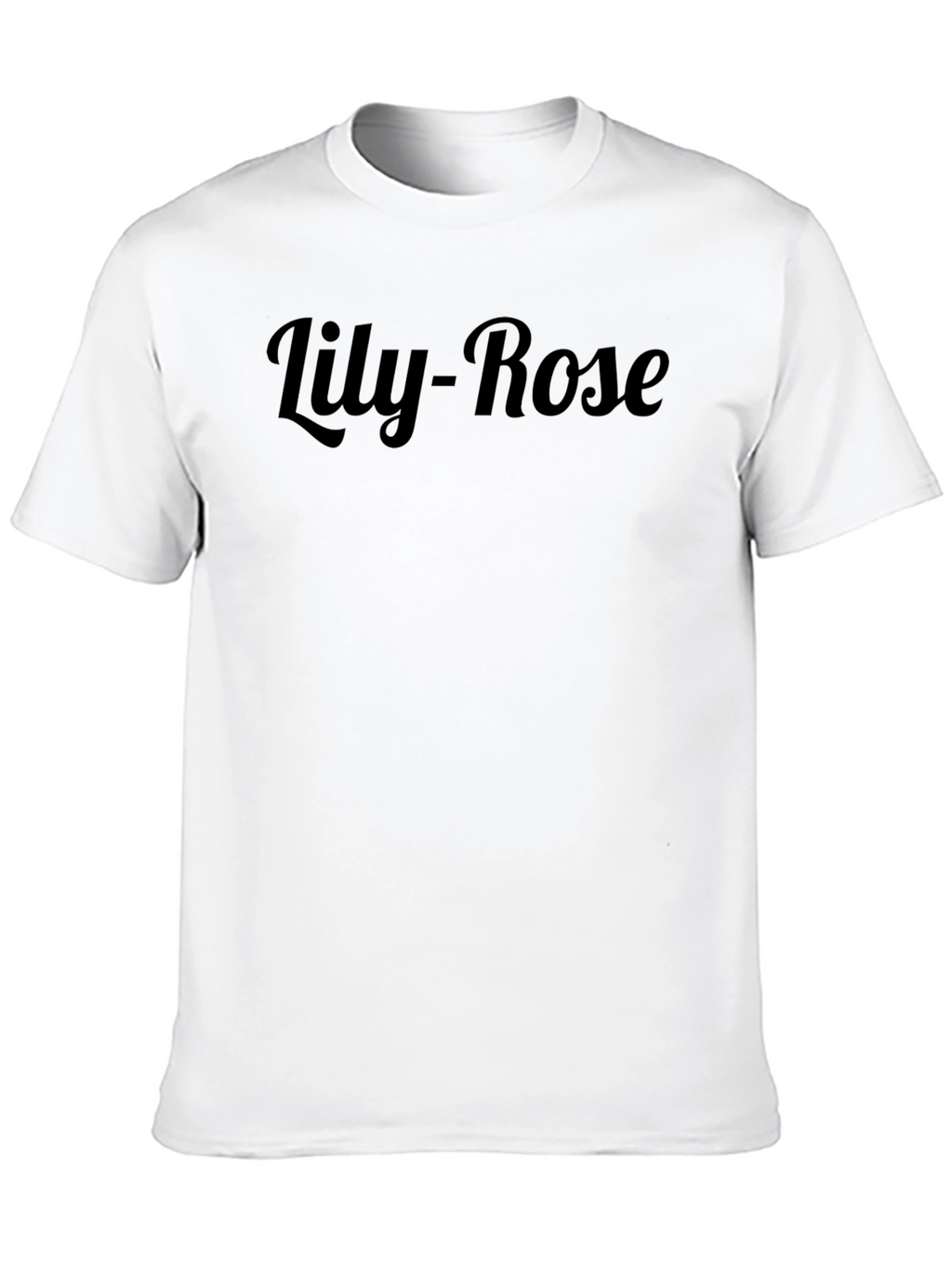 Lily-Rose Black Graphic Tee - Stylish Unisex T-Shirt