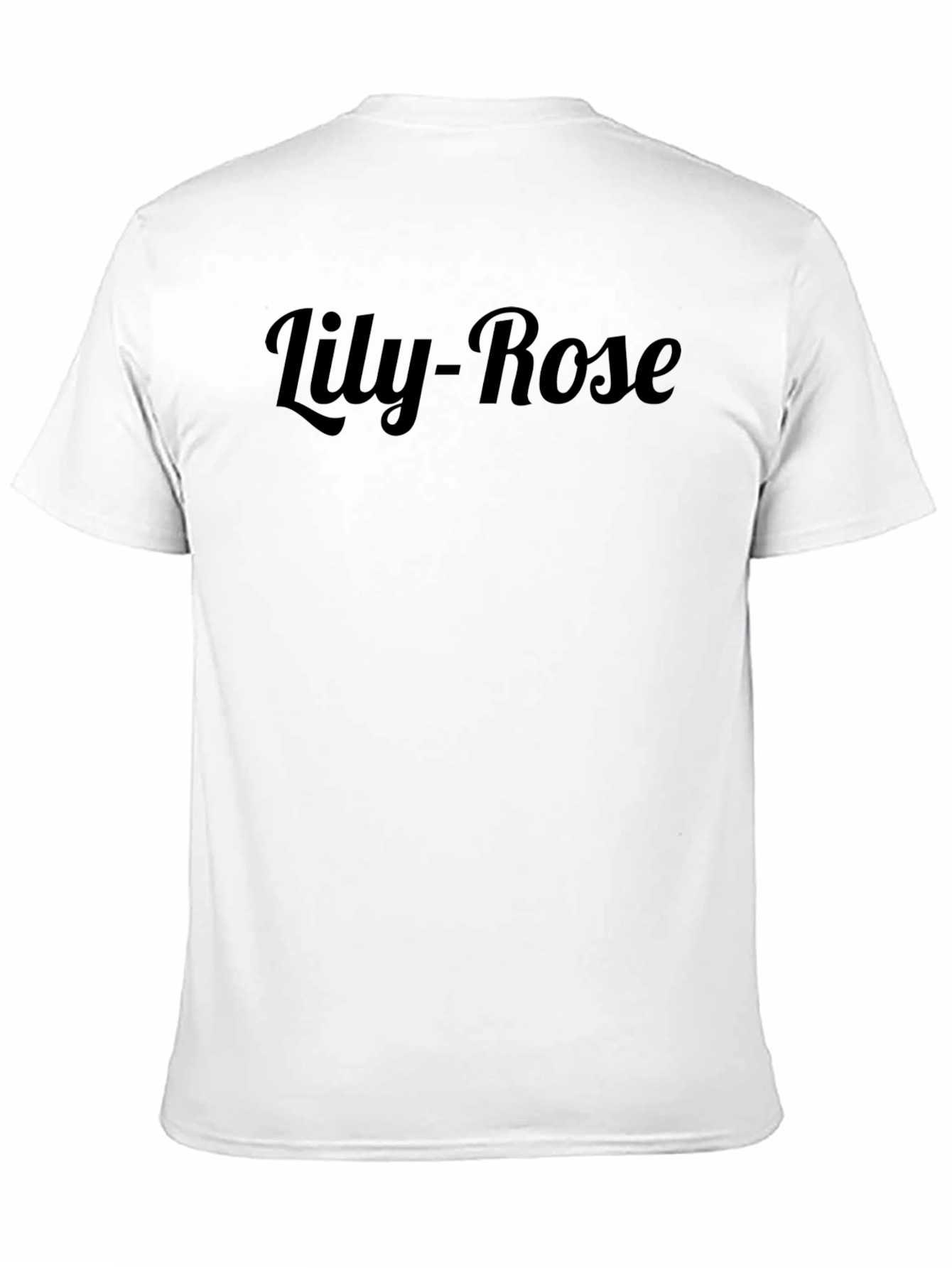 Lily-Rose Black Graphic Tee - Stylish Unisex T-Shirt