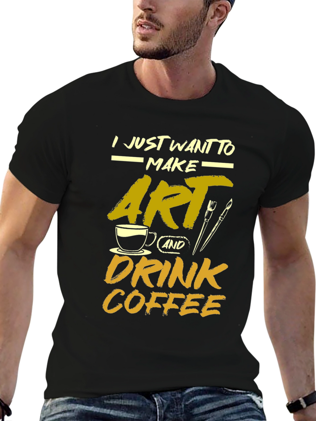 Artist Coffee Lover Graphic Tee