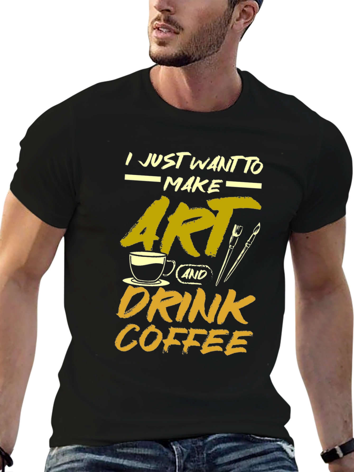 Artist Coffee Lover Graphic Tee