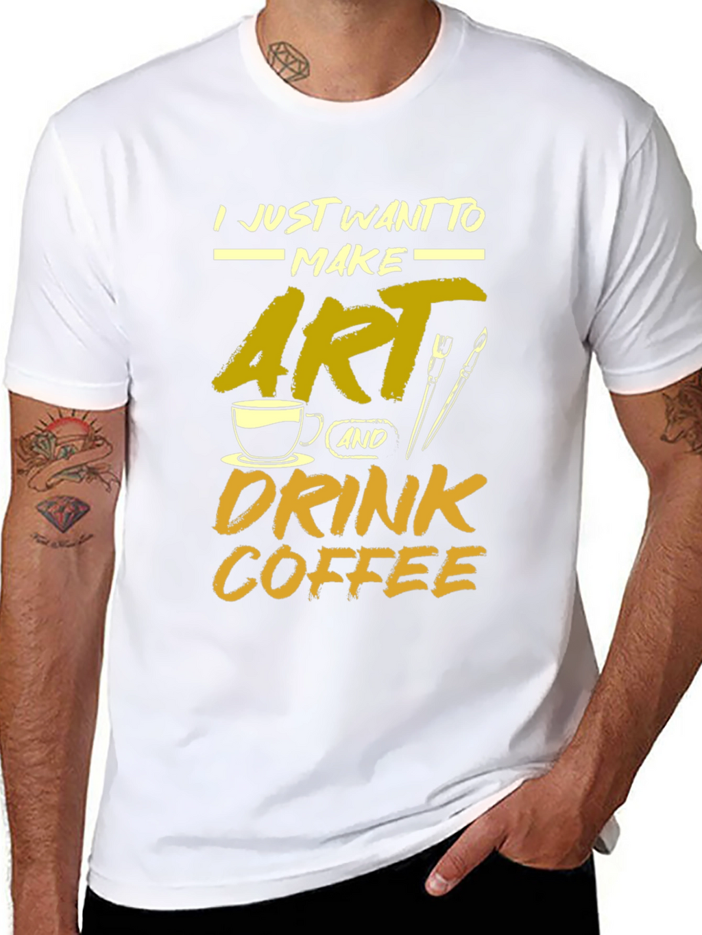 Artist Coffee Lover Graphic Tee