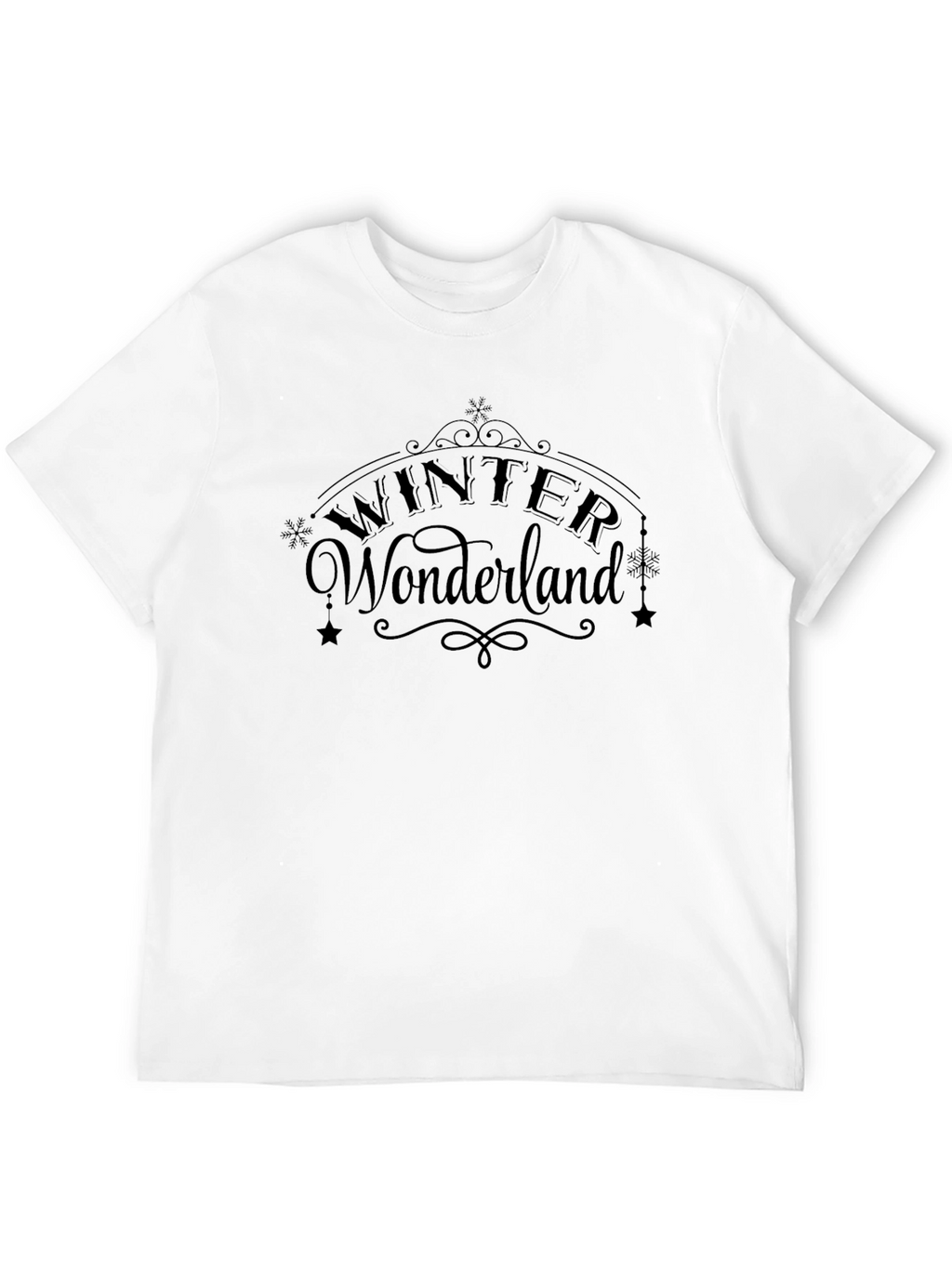 Winter Wonderland Black Graphic Tee