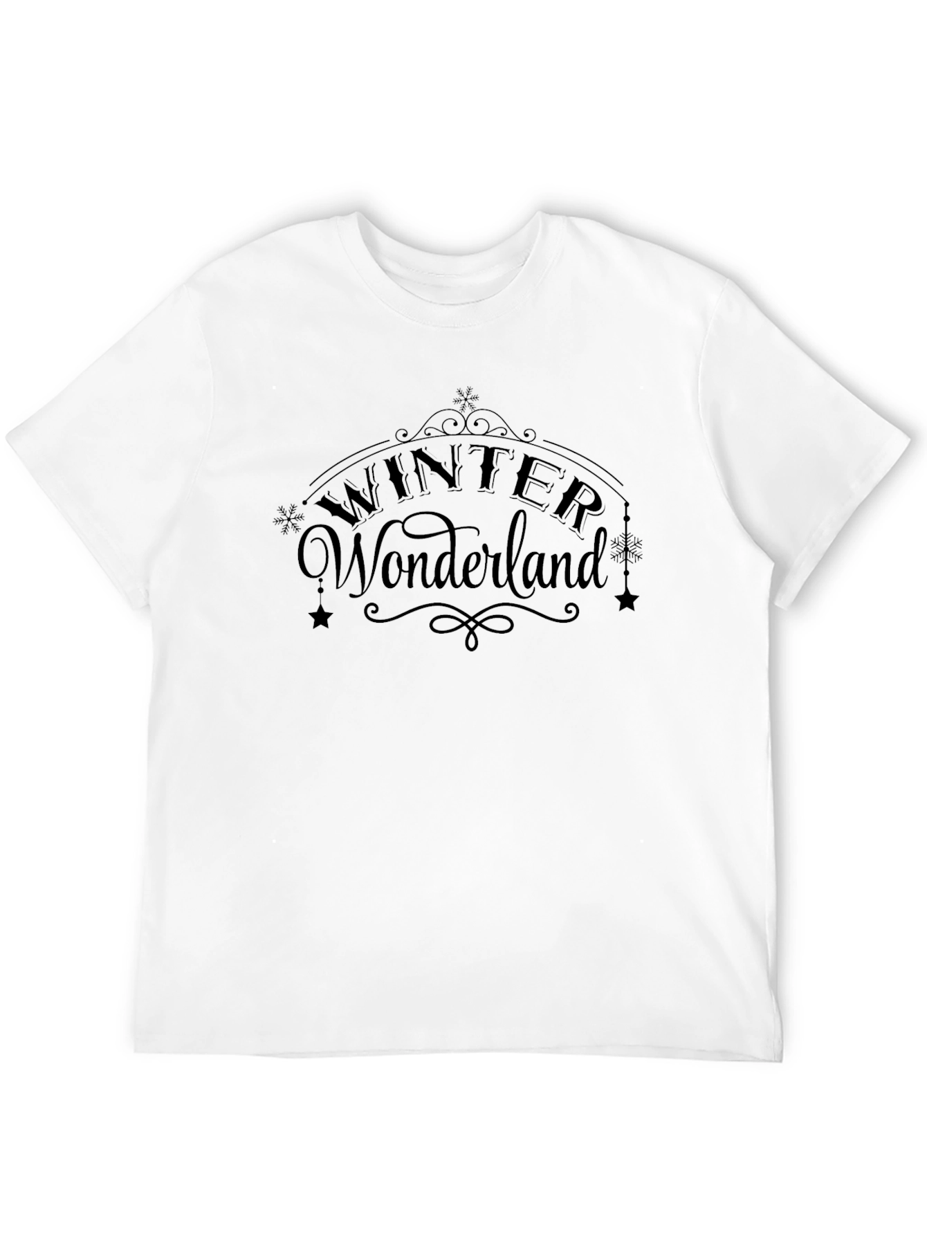 Winter Wonderland Black Graphic Tee