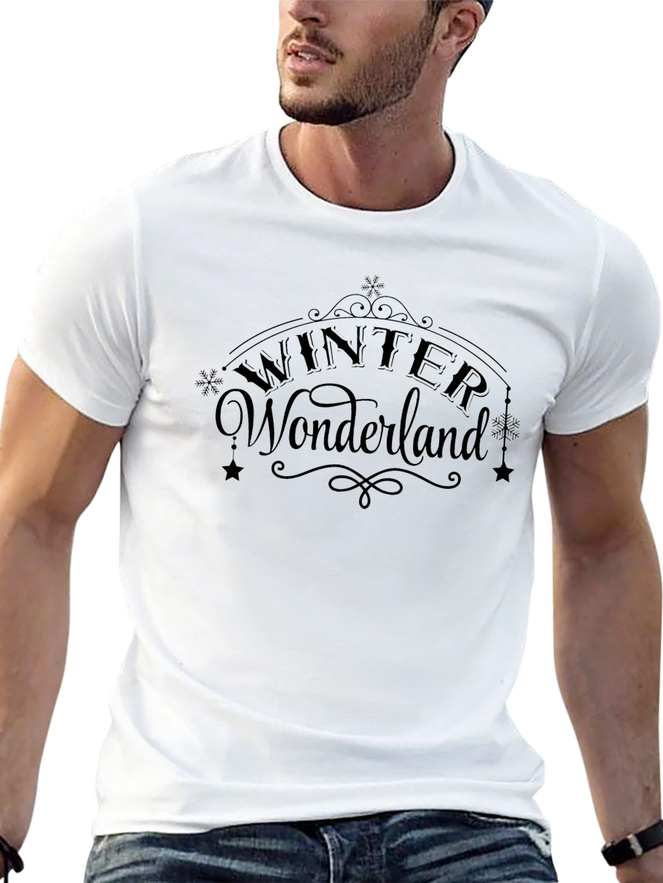 Winter Wonderland Black Graphic Tee