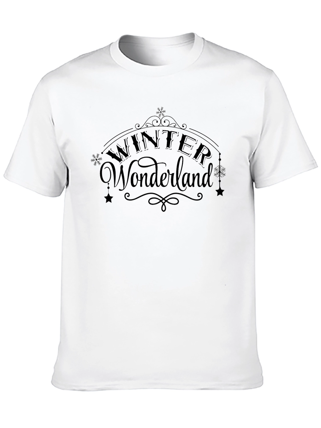 Winter Wonderland Black Graphic Tee