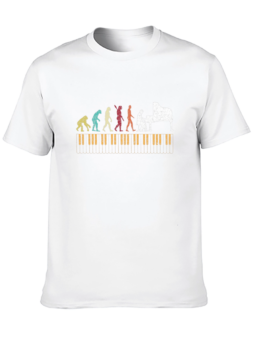 Piano Evolution Graphic T-Shirt