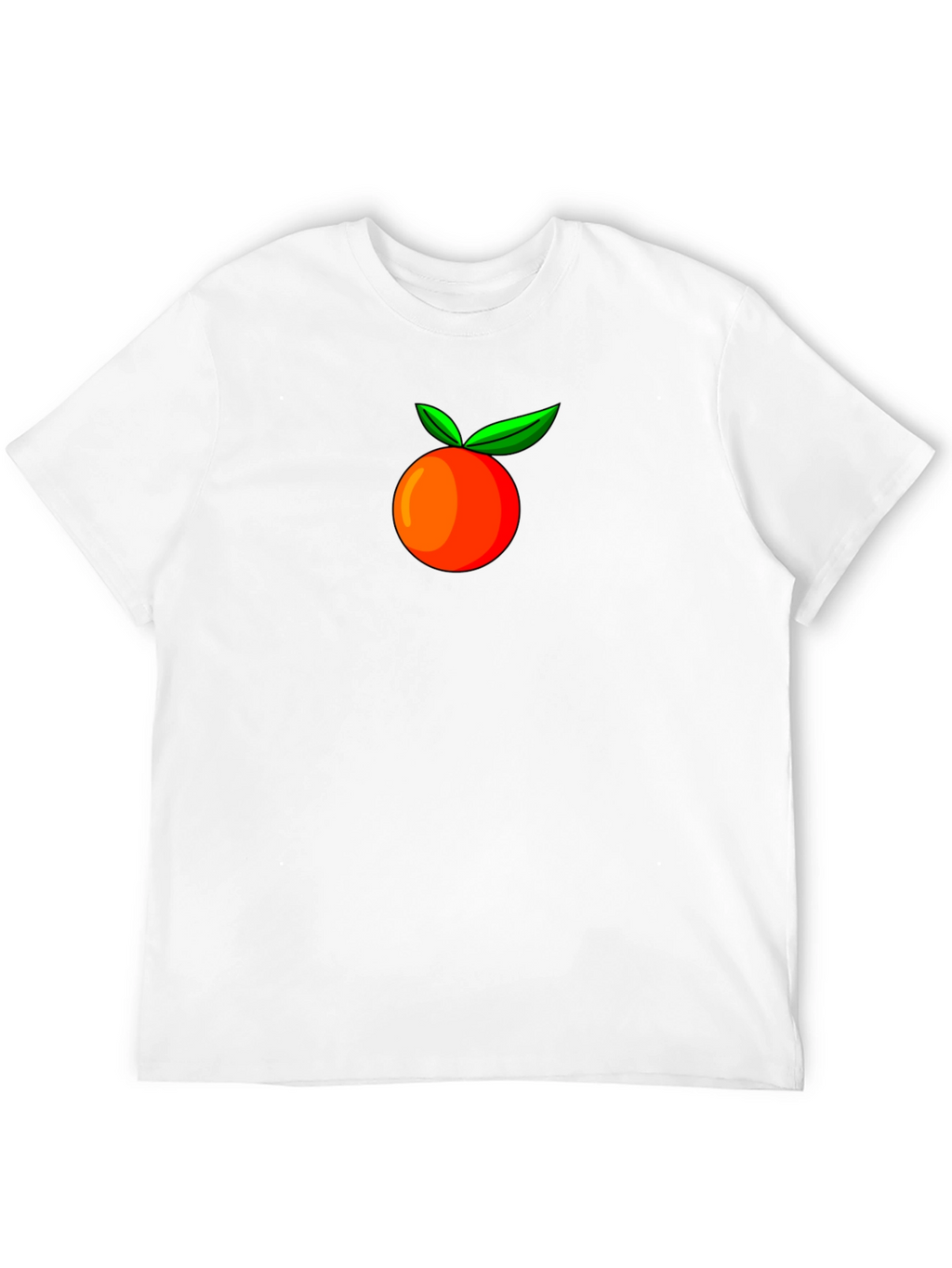 Orange Fruit Graphic Tee - Stylish Casual Wear