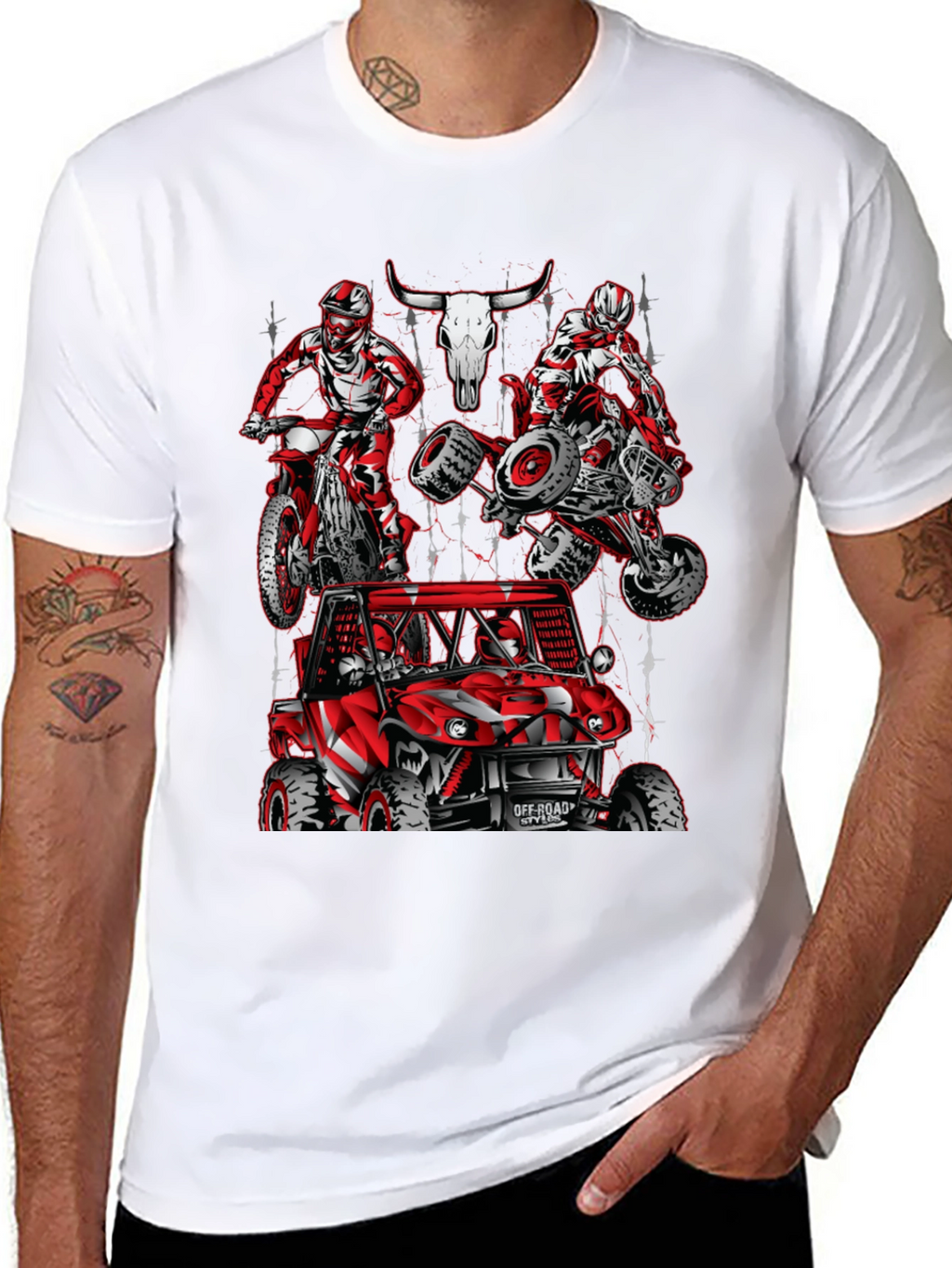 Off-Road Style T-Shirt: Motorcross ATV & Buggy Design