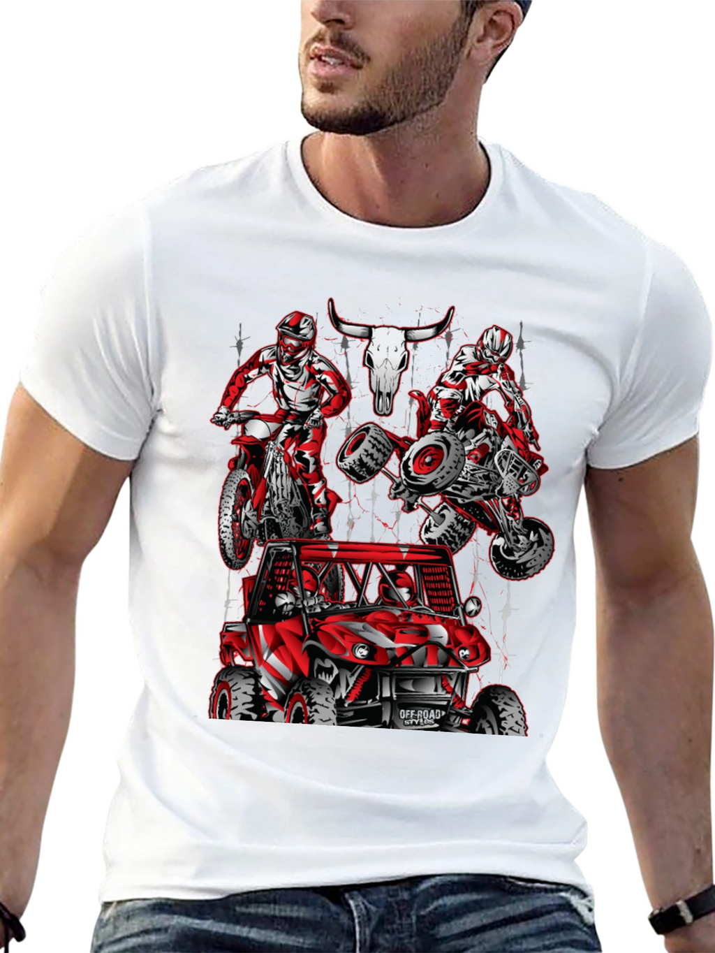 Off-Road Style T-Shirt: Motorcross ATV & Buggy Design