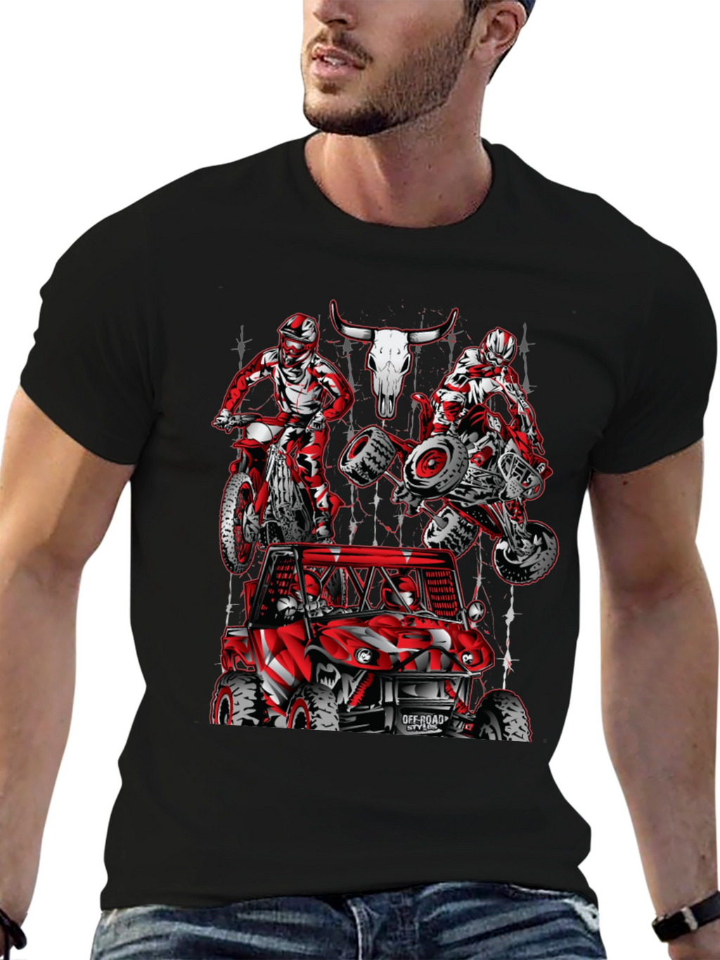 Off-Road Style T-Shirt: Motorcross ATV & Buggy Design