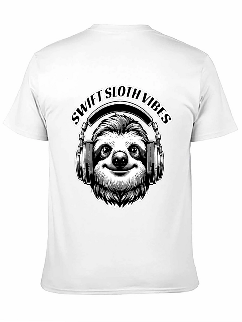 Swift Sloth Vibes Black T-Shirt