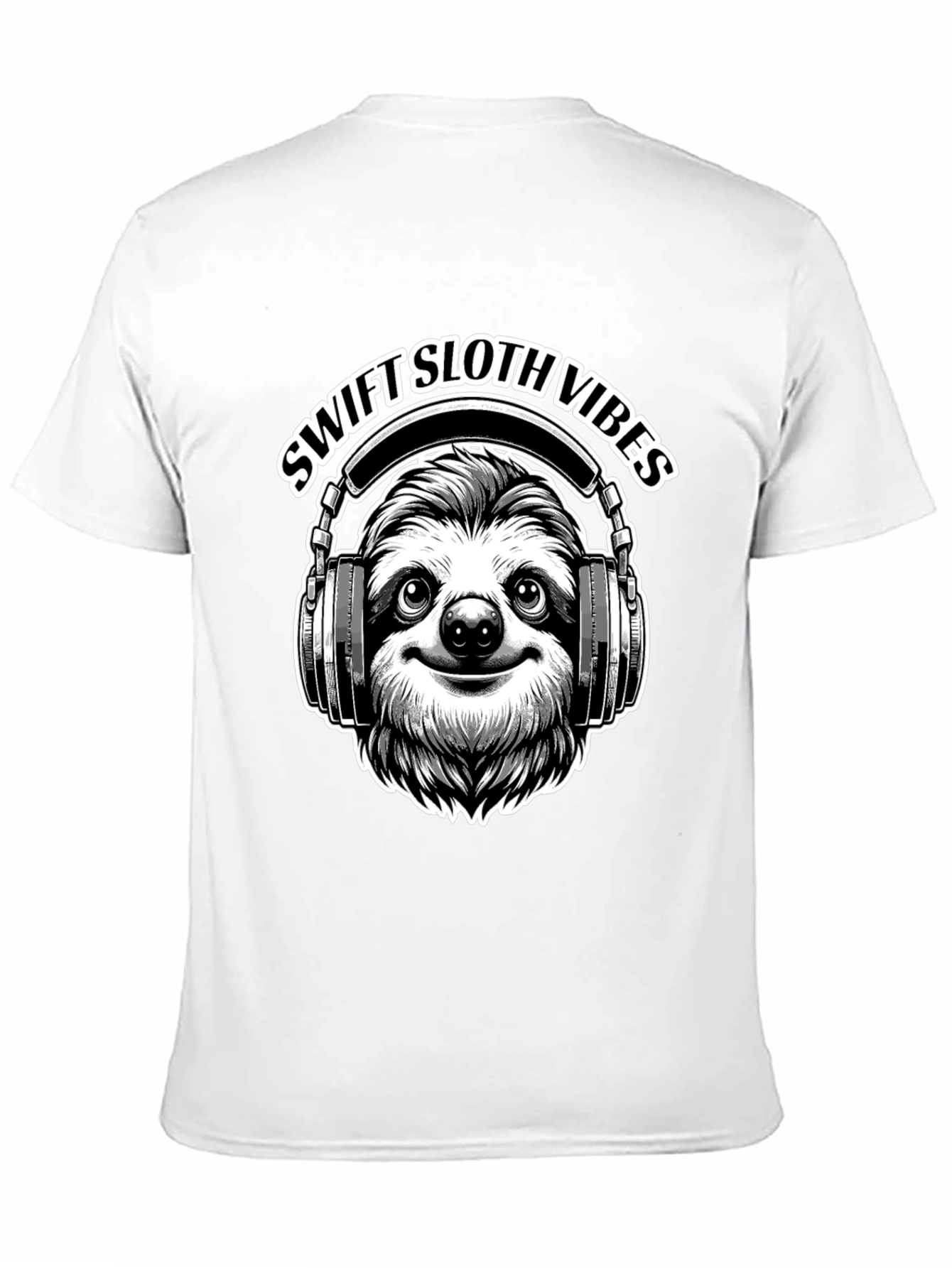 Swift Sloth Vibes Black T-Shirt