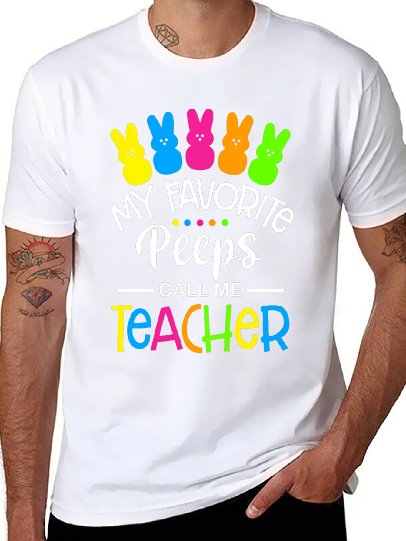 My Favorite Peeps Teacher Easter T-Shirt