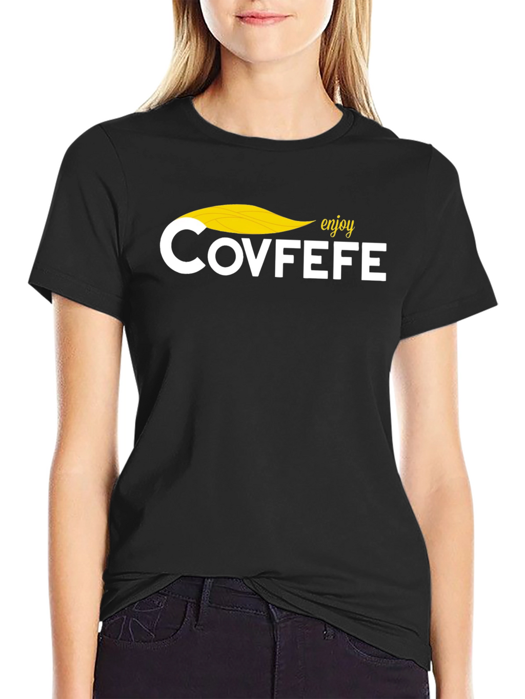 Enjoy Covfefe Graphic Tee - Novelty T-Shirt