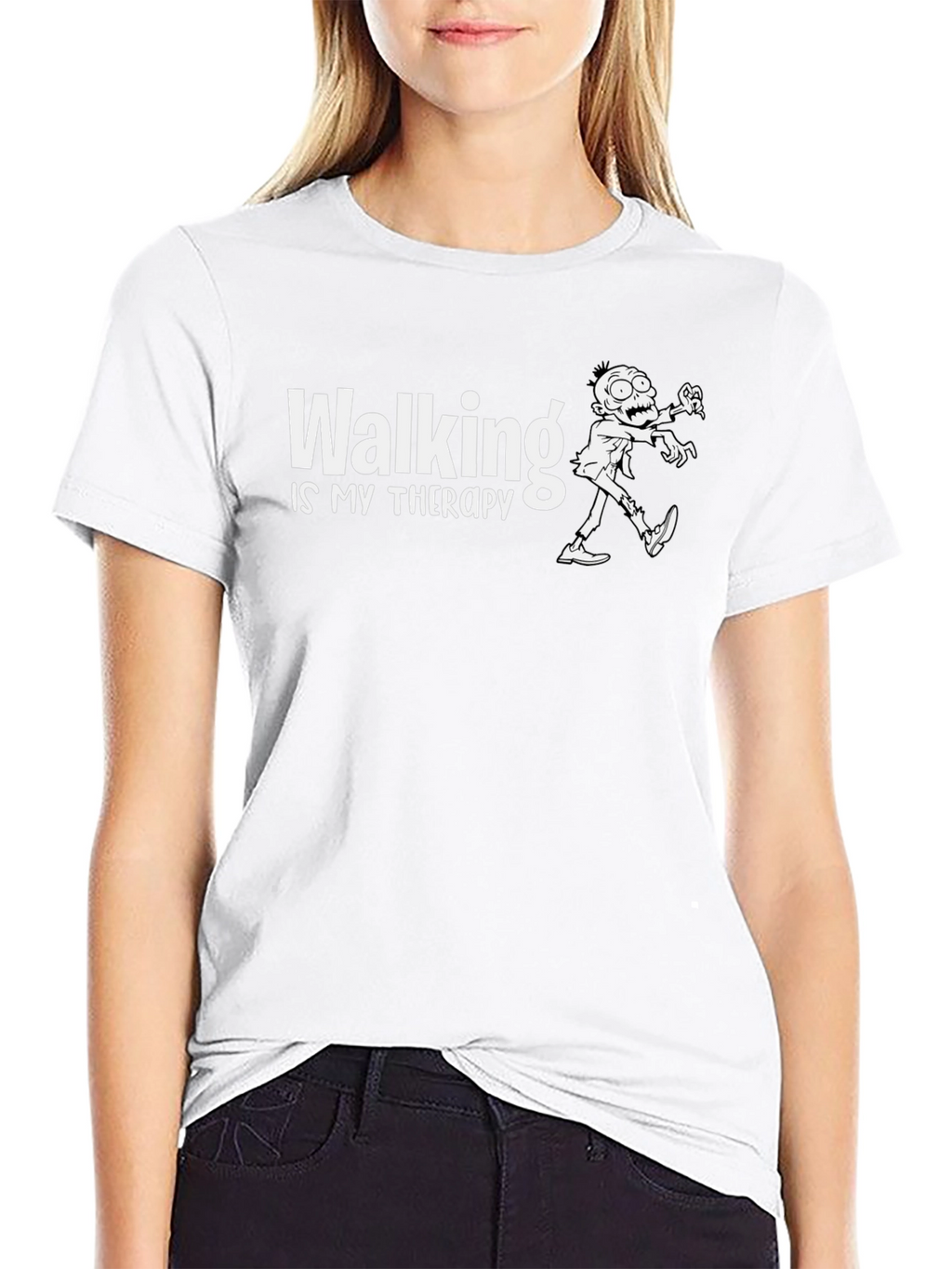 Walking Is My Therapy Graphic T-Shirt