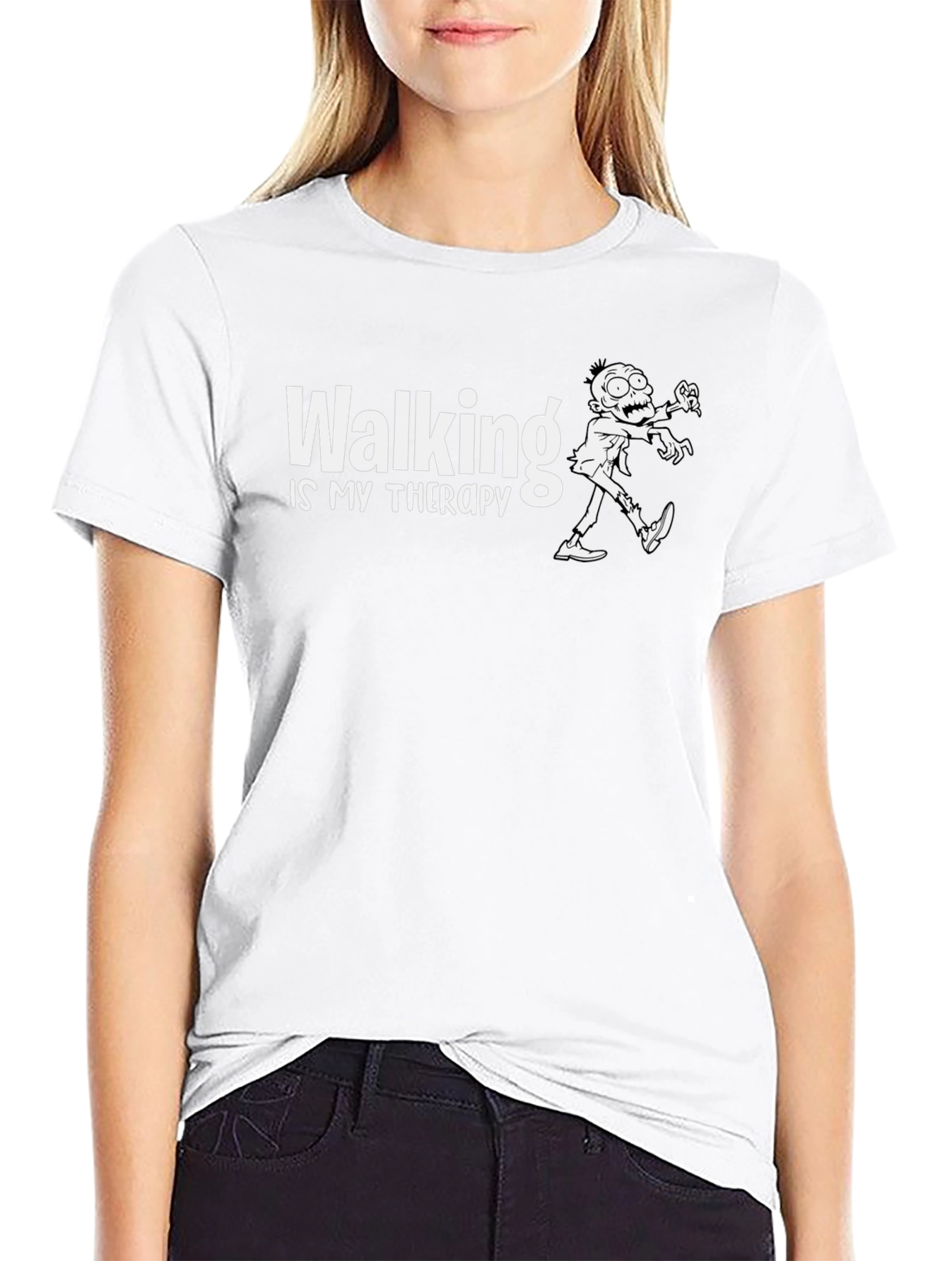 Walking Is My Therapy Graphic T-Shirt