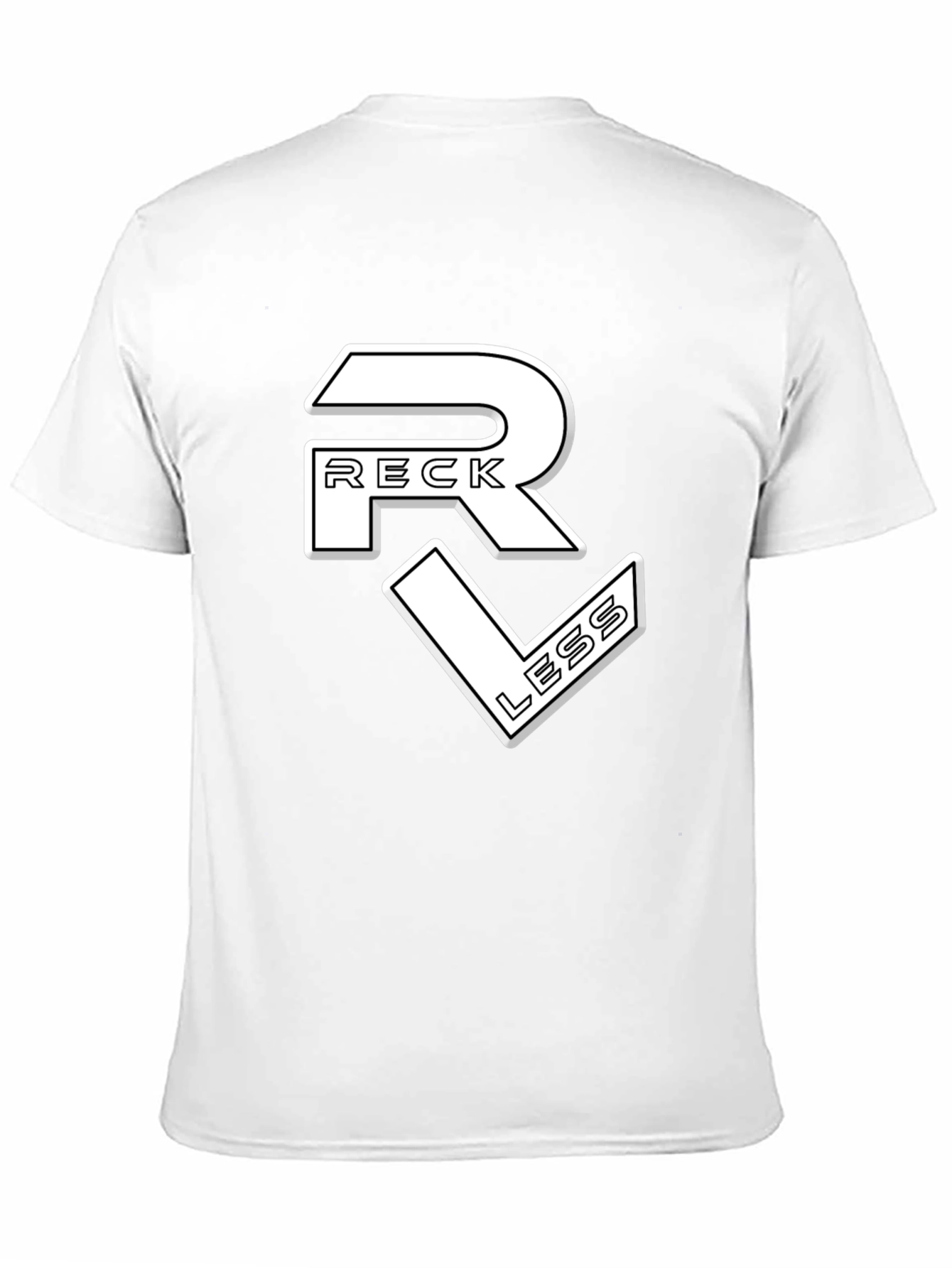 Reckless Graphic Print Black T-Shirt