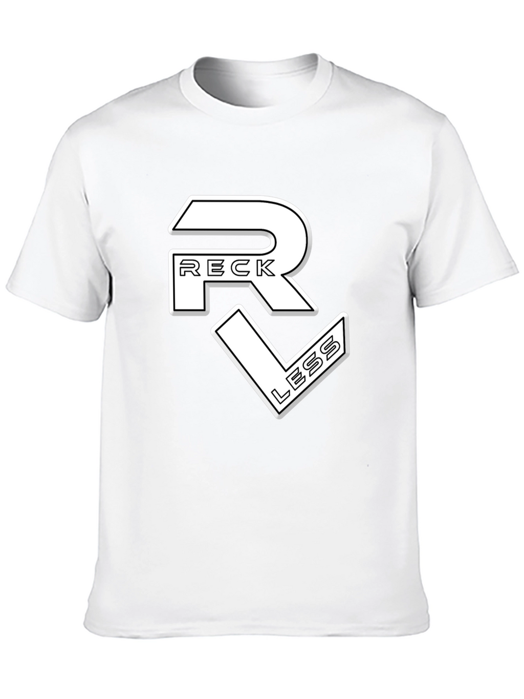 Reckless Graphic Print Black T-Shirt