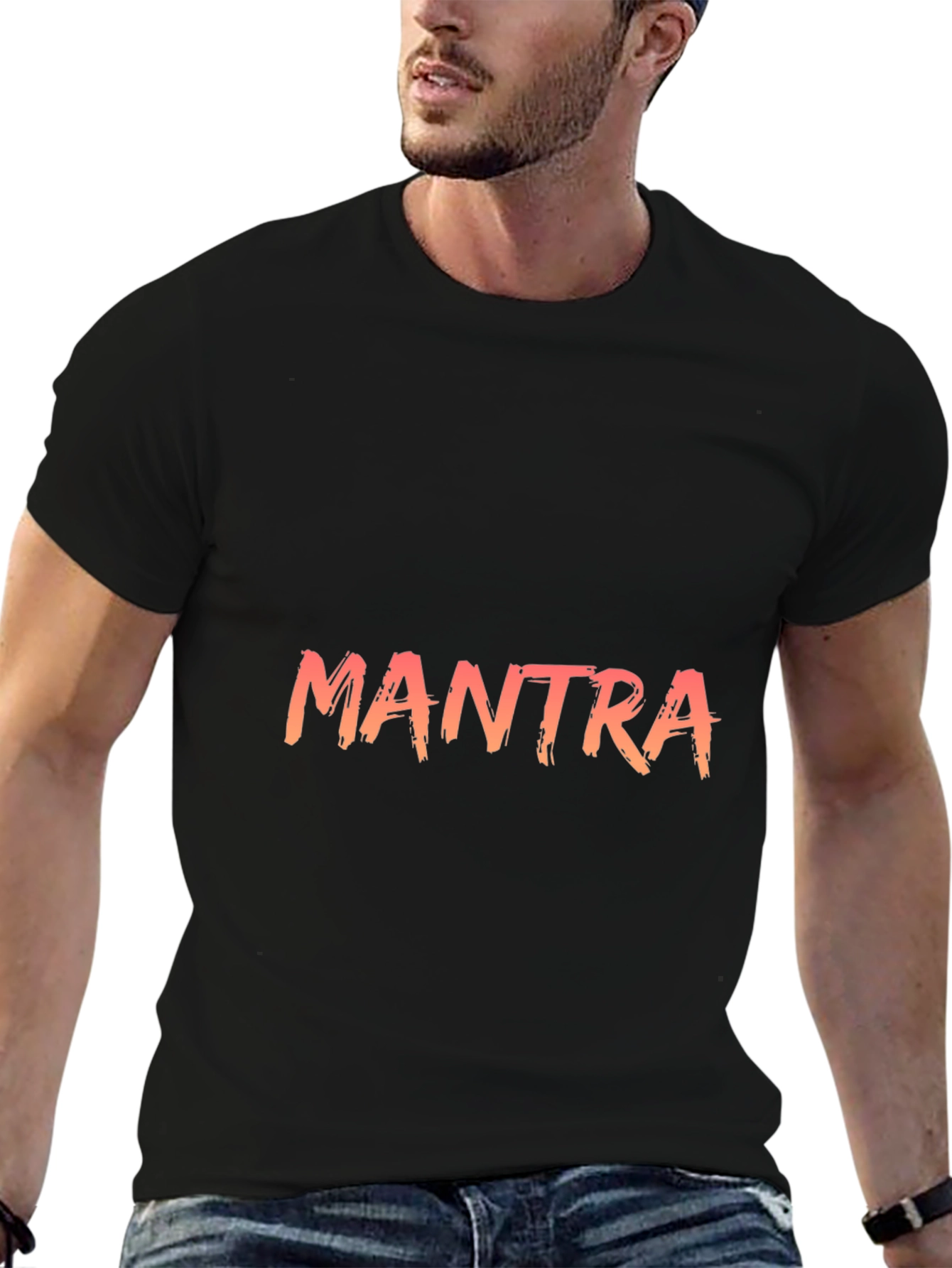 Mantra Graphic T-Shirt - Stylish Black Tee