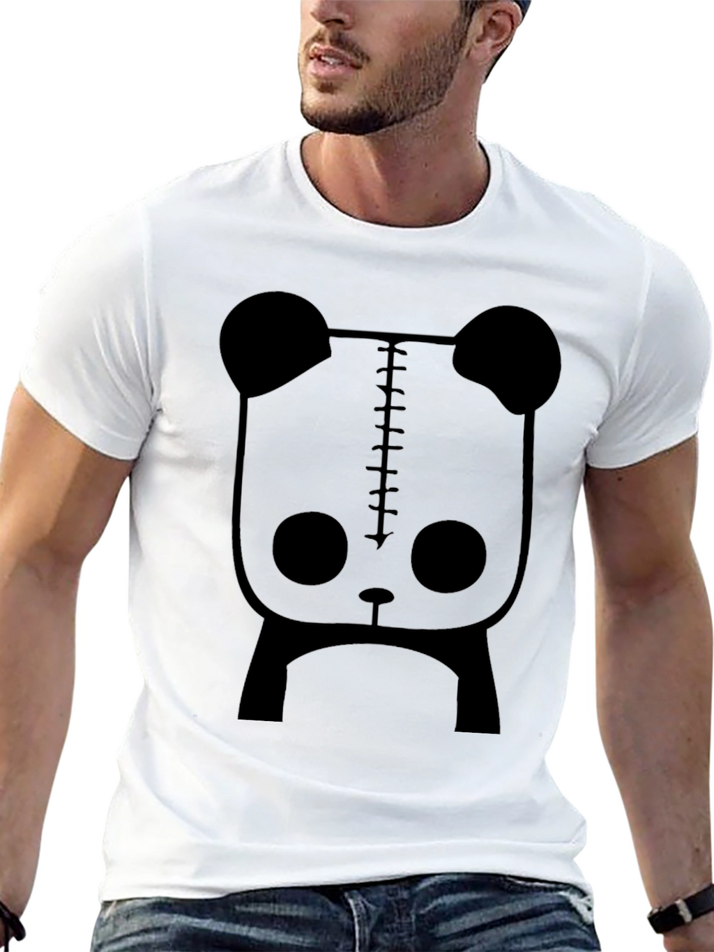 Gothic Panda T-Shirt - Unique Graphic Tee