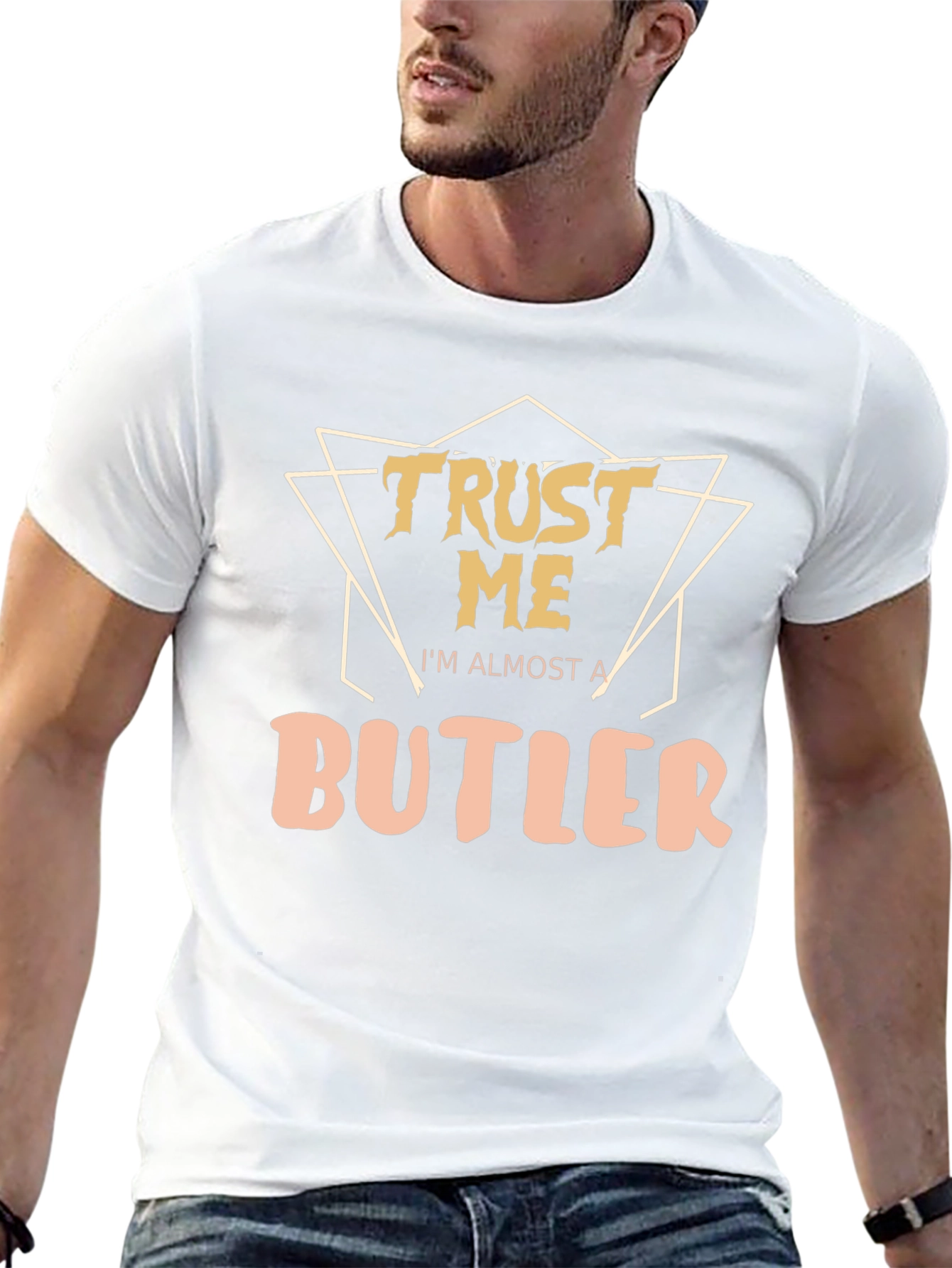 Trust Me Im Almost A Butler Black T-Shirt