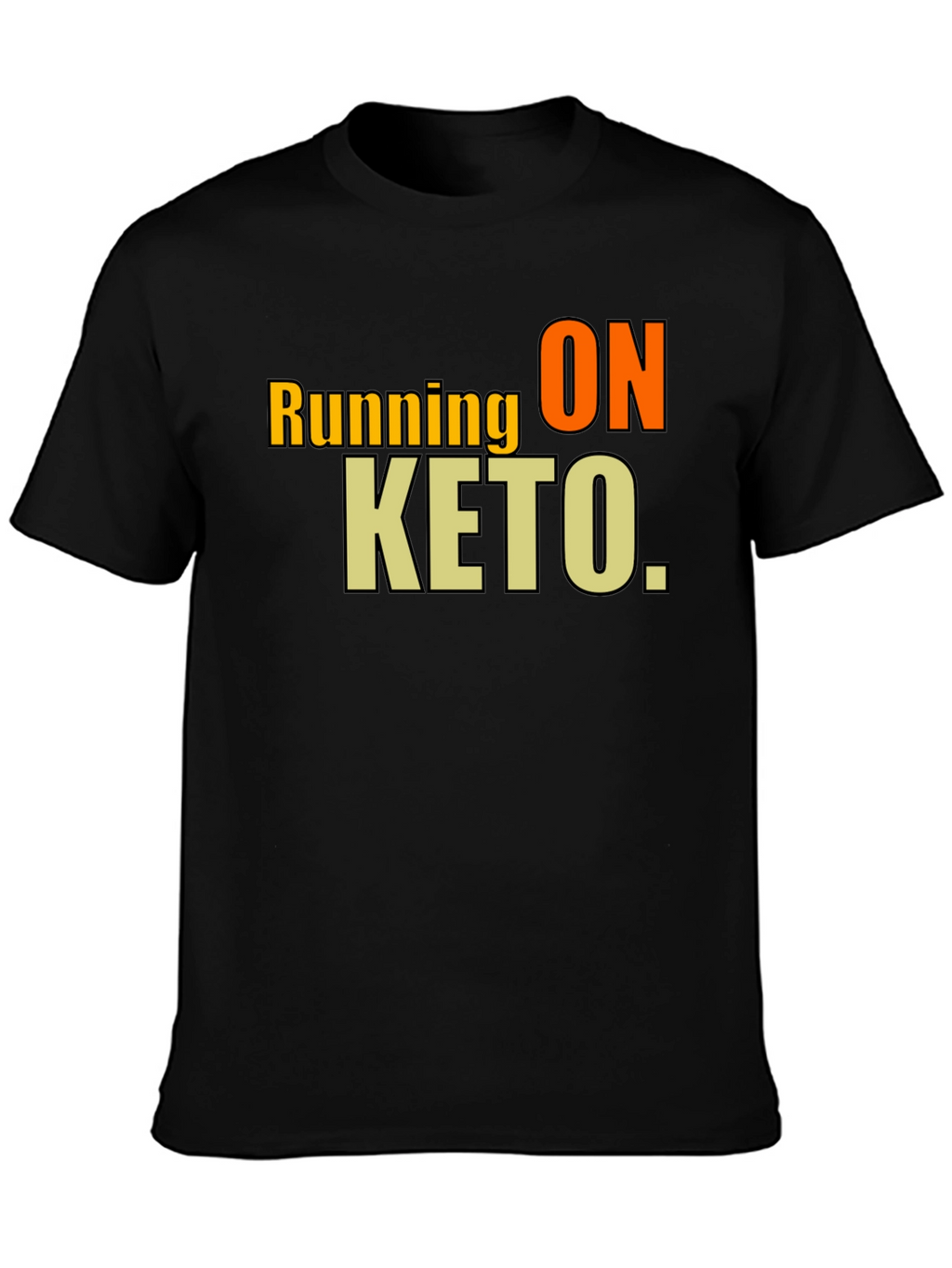 Running on Keto Black T-Shirt