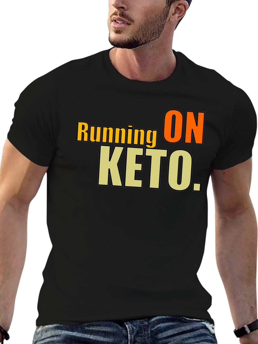Running on Keto Black T-Shirt